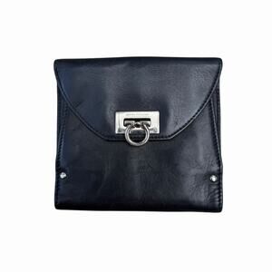 Salvatore Ferragamo Dark Navy Leather Wallet